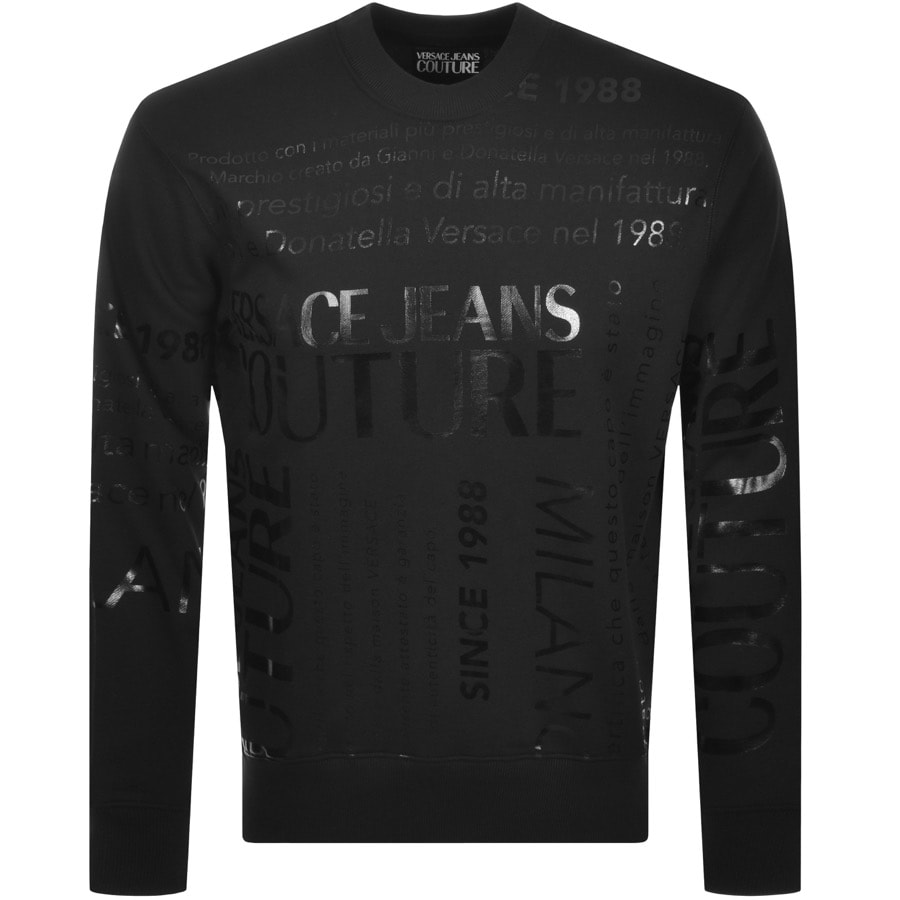 Alternative Image for ProductVersace Jeans Couture Logo Sweatshirt Black1